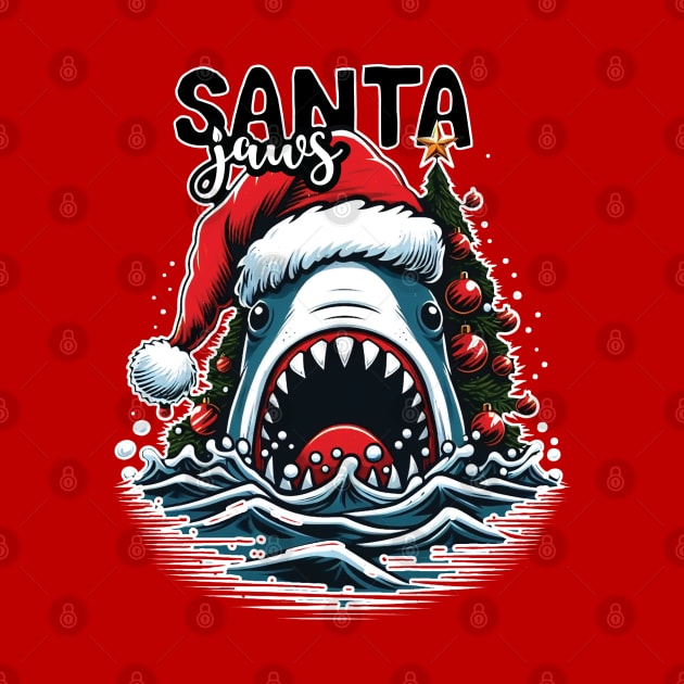 Santa Jaws - Christmas Tree Design by Trendsdk