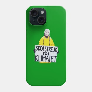 Skoltrejk For Klimatet Phone Case