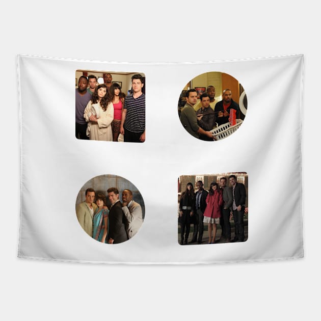 New Girl Sticker Pack Tapestry by voidstickers