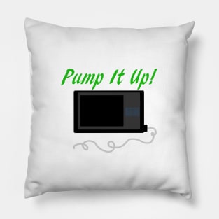 Pump It Up! 2 Green Pillow