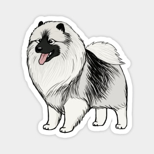 Keeshond Cartoon Dog Magnet