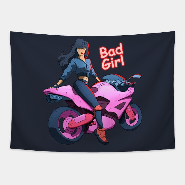 Bad girl Tapestry by vanpaul54