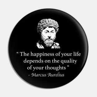 Marcus Aurelius quote on hapiness Pin