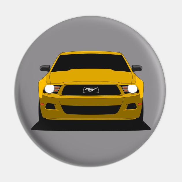 Yellow Ford Mustang Pin by TheArchitectsGarage