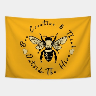 Inspirational Quote Bee Pun Creative Tapestry