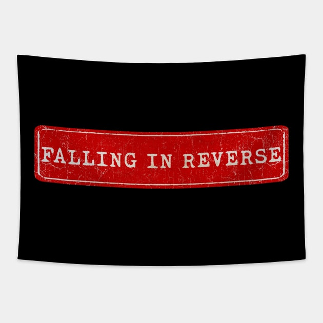vintage retro plate Falling In Reverse Tapestry by GXg.Smx