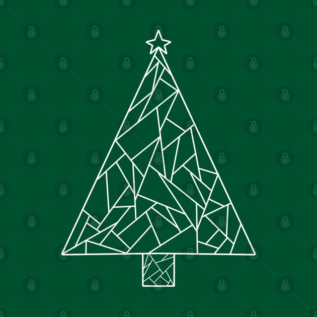 Christmas Tree Geometric Lines by GrayDaiser