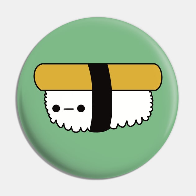 Cute Egg Sushi - Kawaii Tamago Sushi Pin by KawaiiByDice