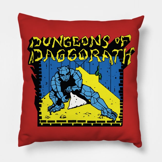 Dungeons of Daggorath T-Shirt Pillow by The Basement Podcast
