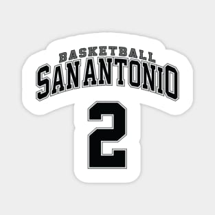 San Antonio Basketball - Player Number 2 Magnet