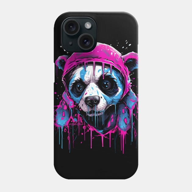 Sad Panda 4, Splash Phone Case by ArtWearSplash