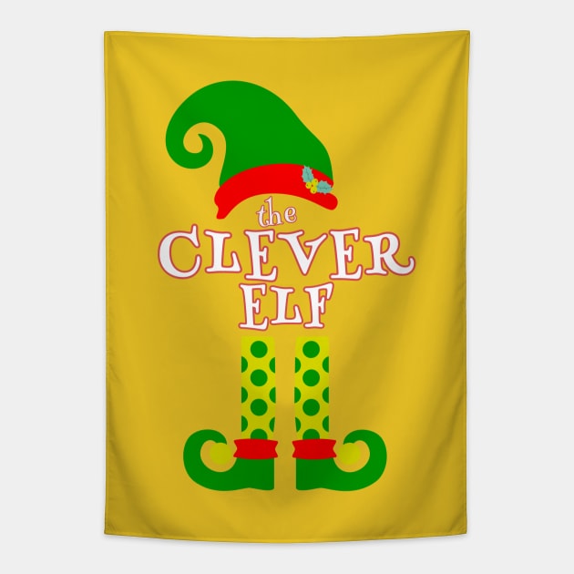 The Clever Elf Family Matching Christmas 2020 Gift  Tapestry by NiftyGiggles