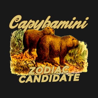 Capybamini the zodiac candidate. T-Shirt