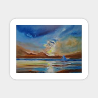 Sunset Sail Magnet