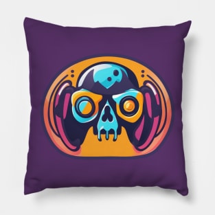 Trippy Skull Pillow