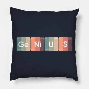 Genius periodic table of elements Pillow