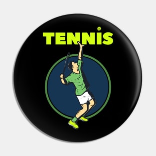 Player Position shooting a Ball tennis Pin