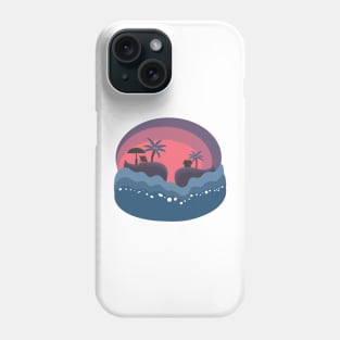 Sunset on the beach Phone Case