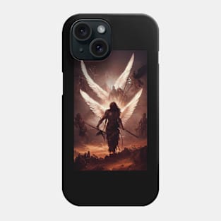 Fallen Angel With Savage Weapon 02 Phone Case