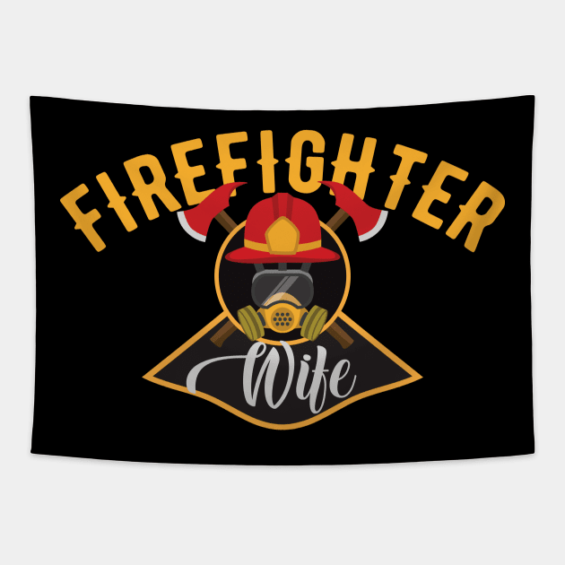Firefighter Wife Tapestry by KC Happy Shop