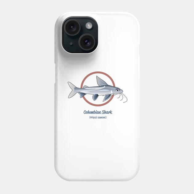Columbian Shark Phone Case by Reefhorse