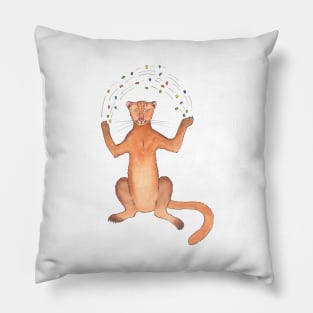 J is for Jaguarundi Pillow