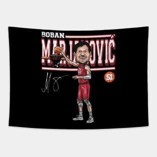 Boban Marjanovic Houston Cartoon Tapestry