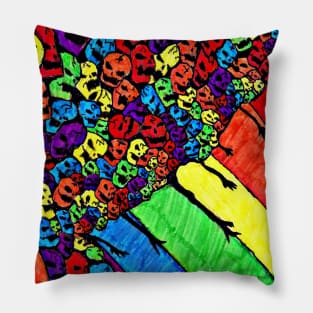 Rainbow Skull 1 Pillow