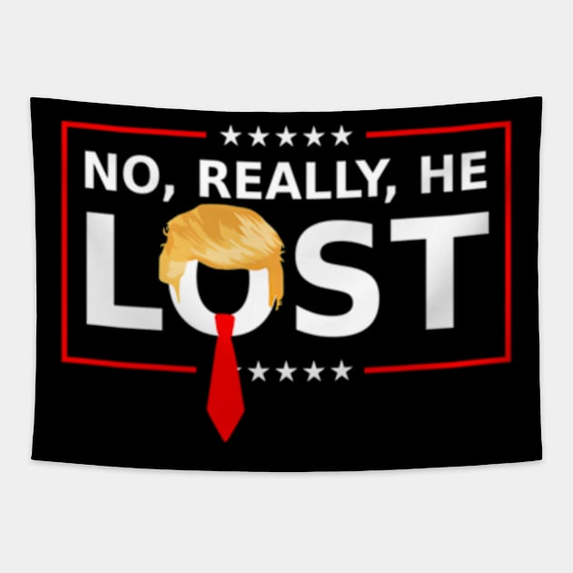 No Really He Lost ny Trump Election 2024 Usa Tapestry by lam-san-dan