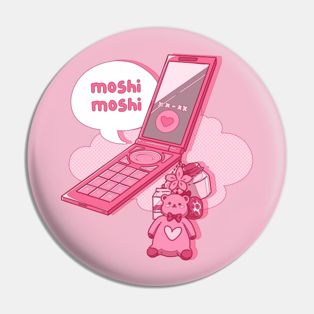 The kawaii japanese flip phone Pin by AnGo