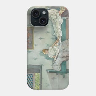 Cock-A-Doodle-Do, It's Seven O’Clock by Carl Larsson Phone Case