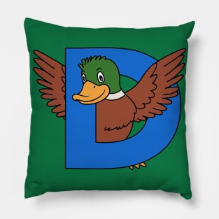 Letter D with Duck Pillow