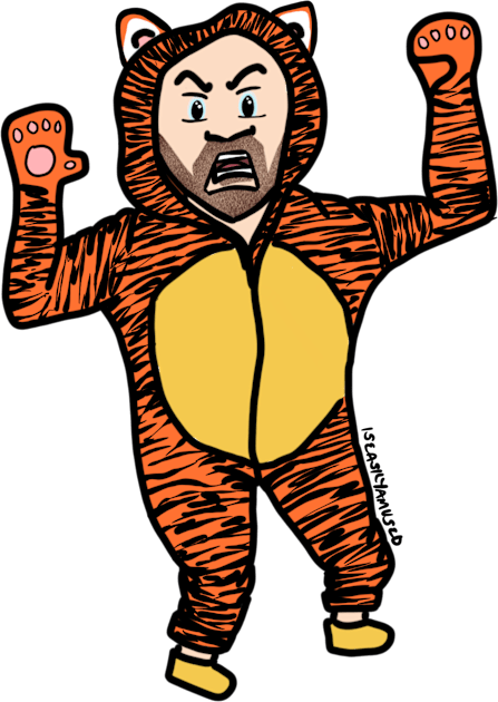 Tom Hardy - CBeeBies Tiger in the Garden Kids T-Shirt by iseasilyamused