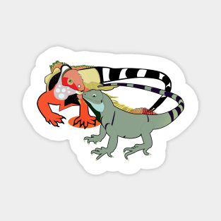 Two Iguanas Magnet