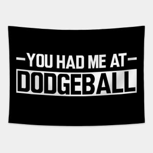 Dodgeball - You had me at dodgeball w Tapestry