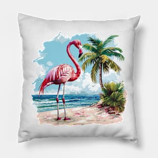 Flamingo Lovers Summer Vibes Pillow