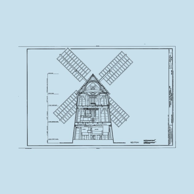 Windmill Drawing by JonHerrera