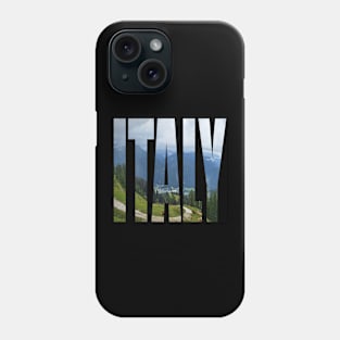 Italy photo in text Phone Case