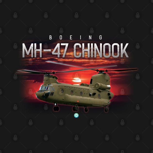 MH47 Chinook Helicopter Crew Gift by woormle