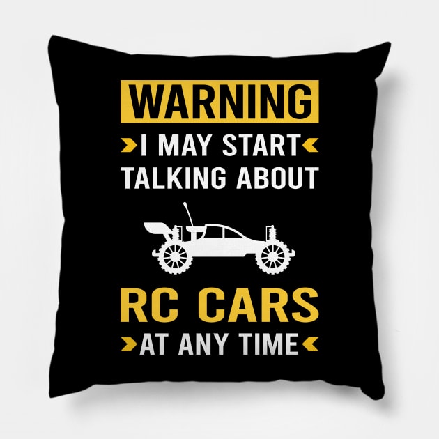 Warning RC Car Cars Pillow by Bourguignon Aror