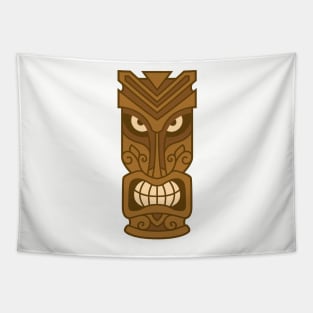 Funny Tribal Tiki Head Tapestry