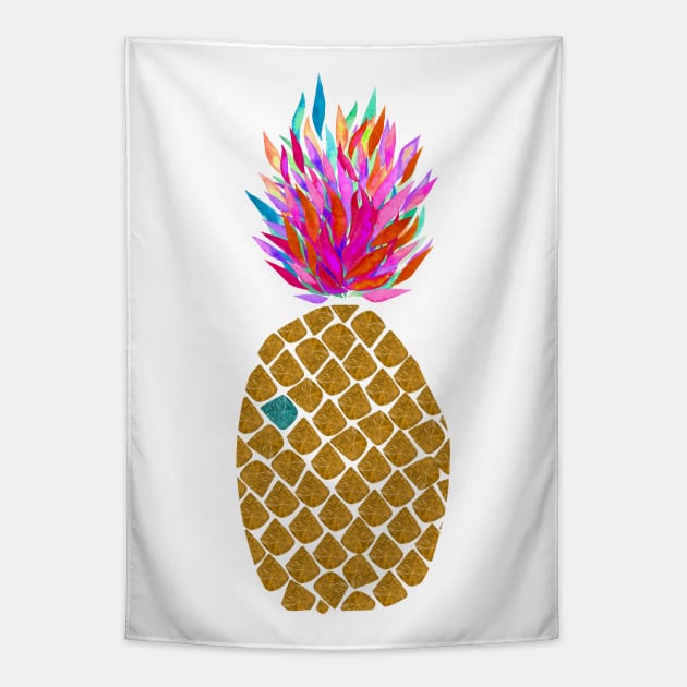 Carnaval Pineapple Tapestry by AmayaBrydon