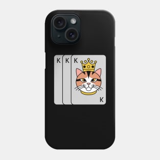 King Cat Card Game Phone Case