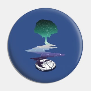 Gay Man Tree LGBT Pride Flag Pin