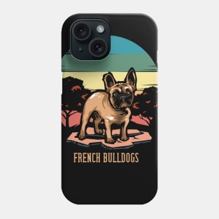 French Bulldogs | Retro design for Dog Lovers Phone Case