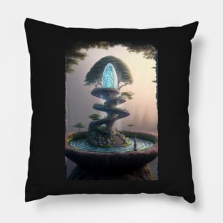 Magical Water Garden of Peace Pillow