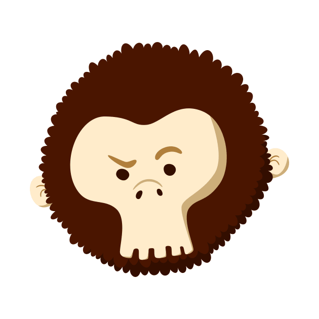 Skull Monkey Head by onibug