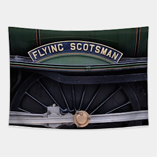 The Nameplate on LNER Class A3 4472 Flying Scotsman Tapestry