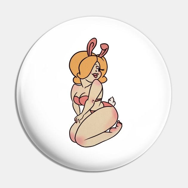 Pinup Bunny Pin by ArtInPi