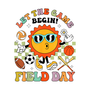 Field Day Let The Games Begin Teachers Kids Field Day 2024 T-Shirt T-Shirt